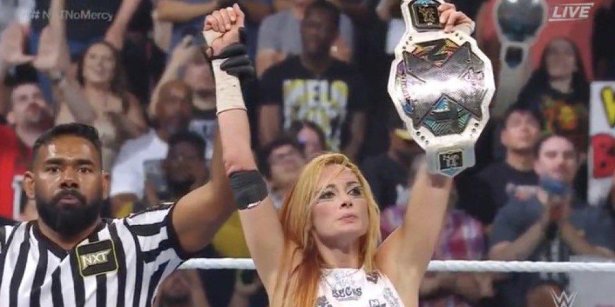 Becky Lynch defending NXT Women's Championship against Tiffany Stratton at  No Mercy