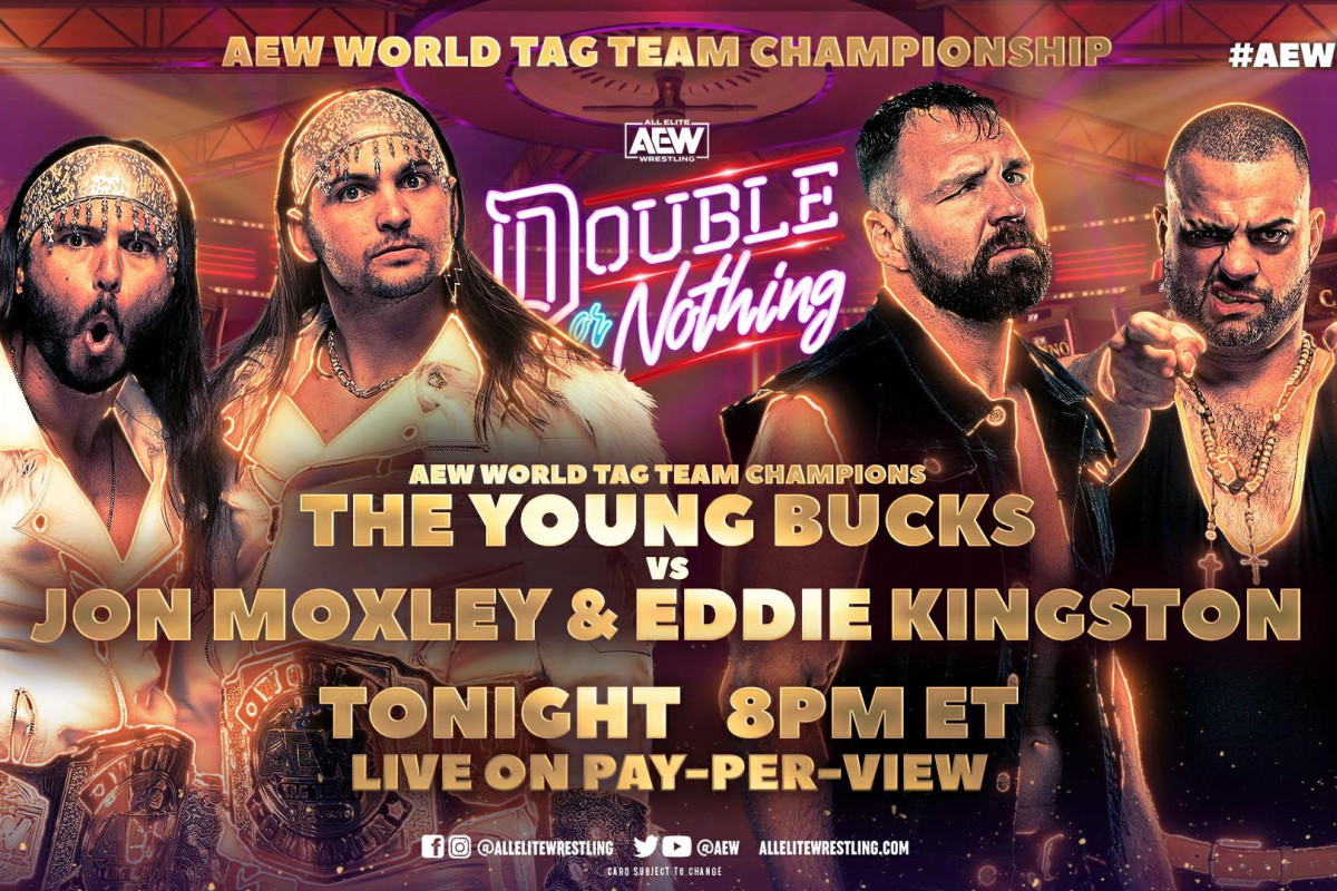 AEW Double Or Nothing 2021 - Tag Team Titles: Young Bucks vs. Jon Moxley  And Eddie Kingston Result | Fightful News