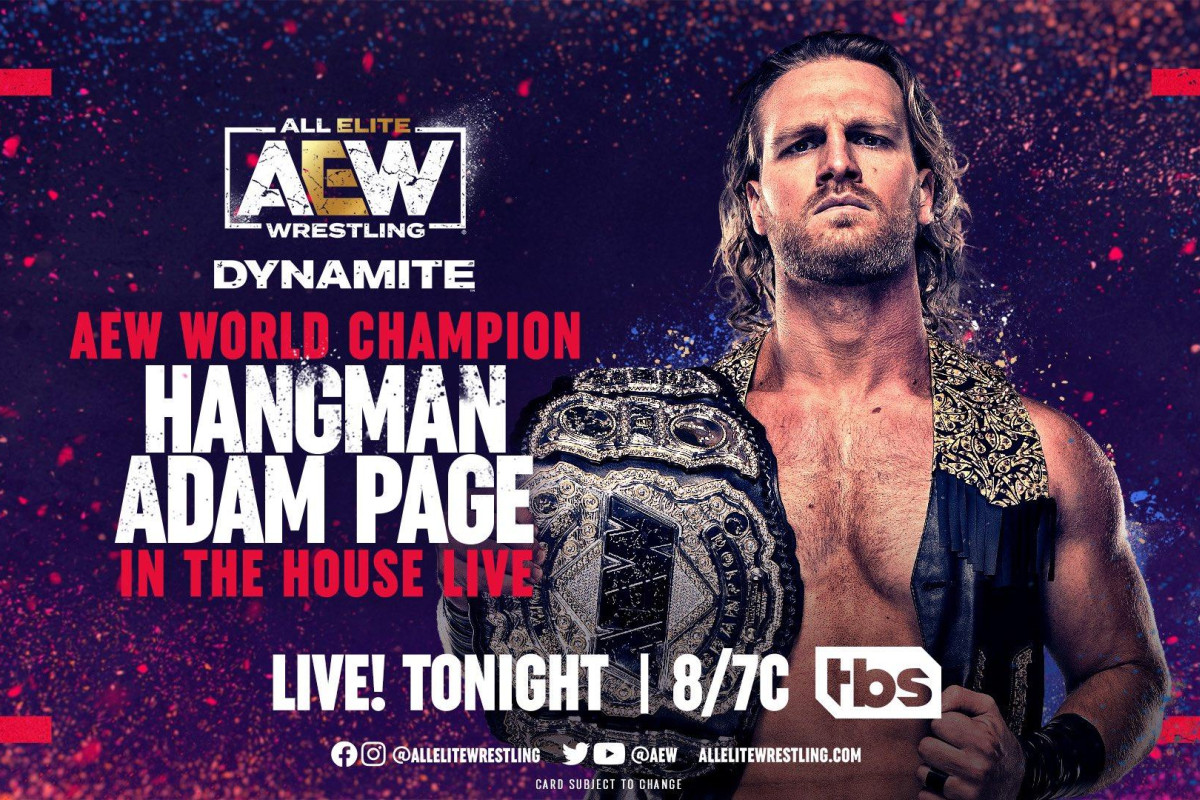 Denise 'Hollywood' Salcedo on X: Hangman Adam Page has now joined the AEW  Revolution media scrum.  / X