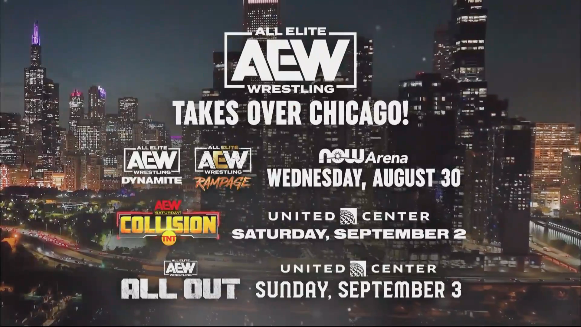AEW All Out 2025 To Emanate From The United Center In Chicago, Illinois