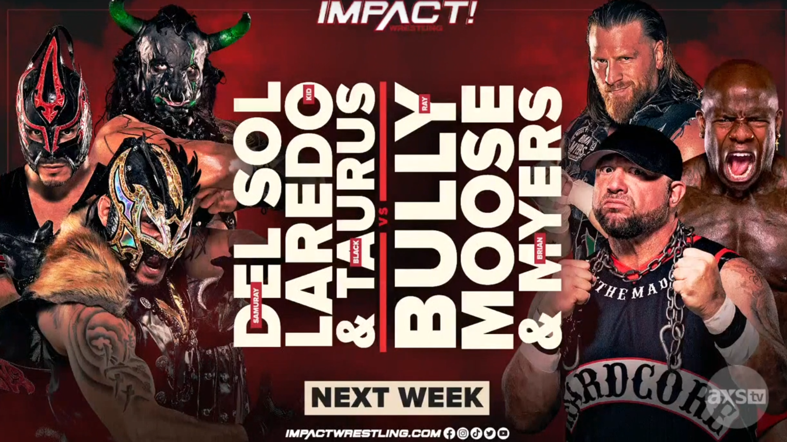 Impact Wrestling On 810 To Feature Tag Tournament Bout Bully Ray Moose And Brian Myers 4145