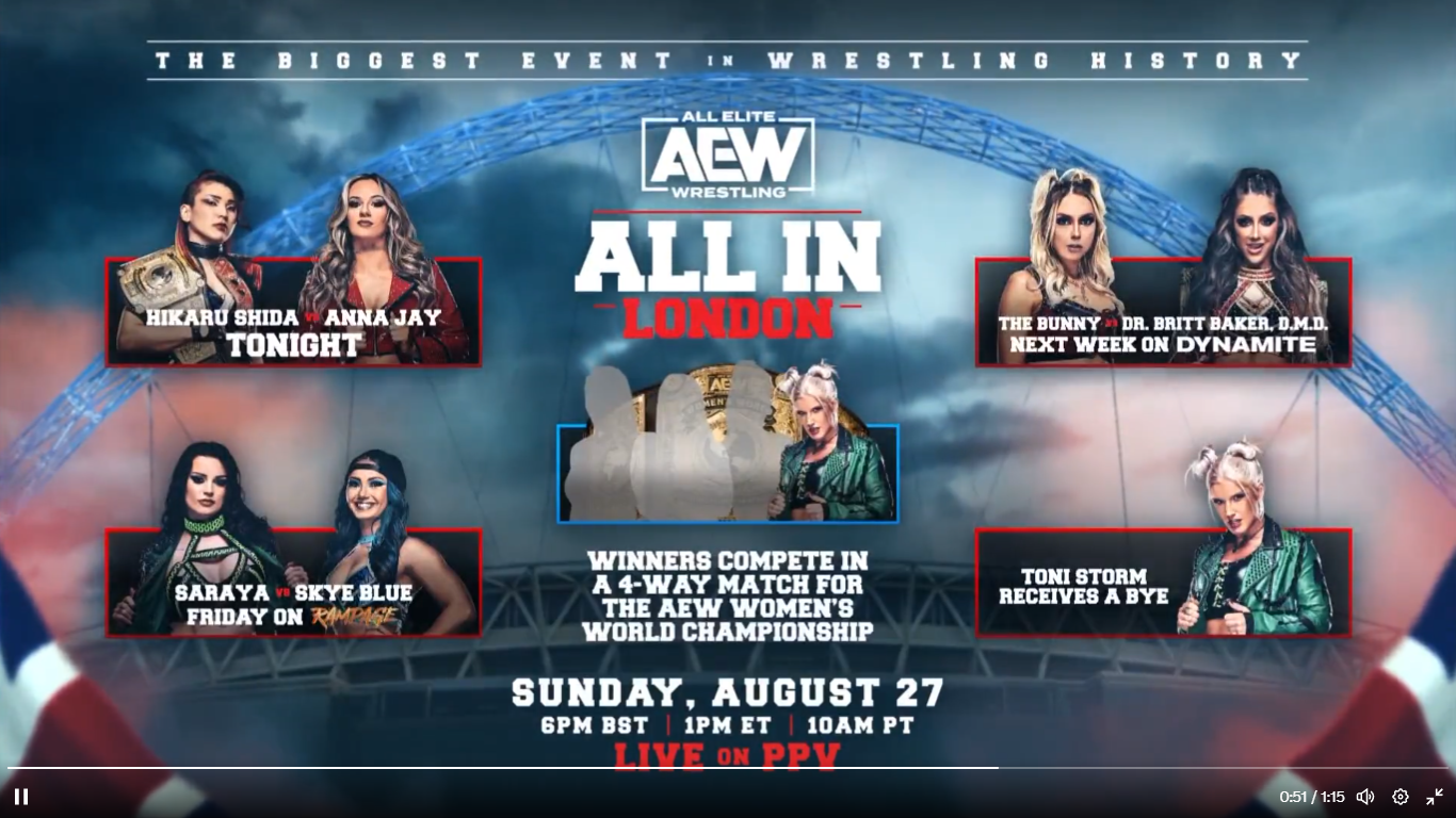 Hikaru Shida To Defend Aew Womens Title At Aew All In Challengers To