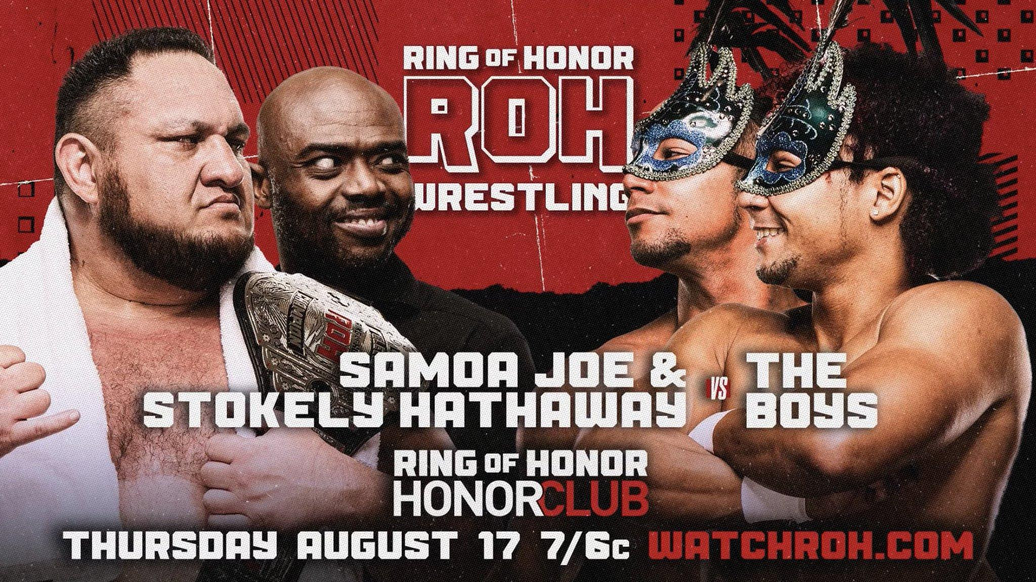 Ring of Honor (8/17/2023) Results: Samoa Joe & Stokely Hathaway Team Up ...