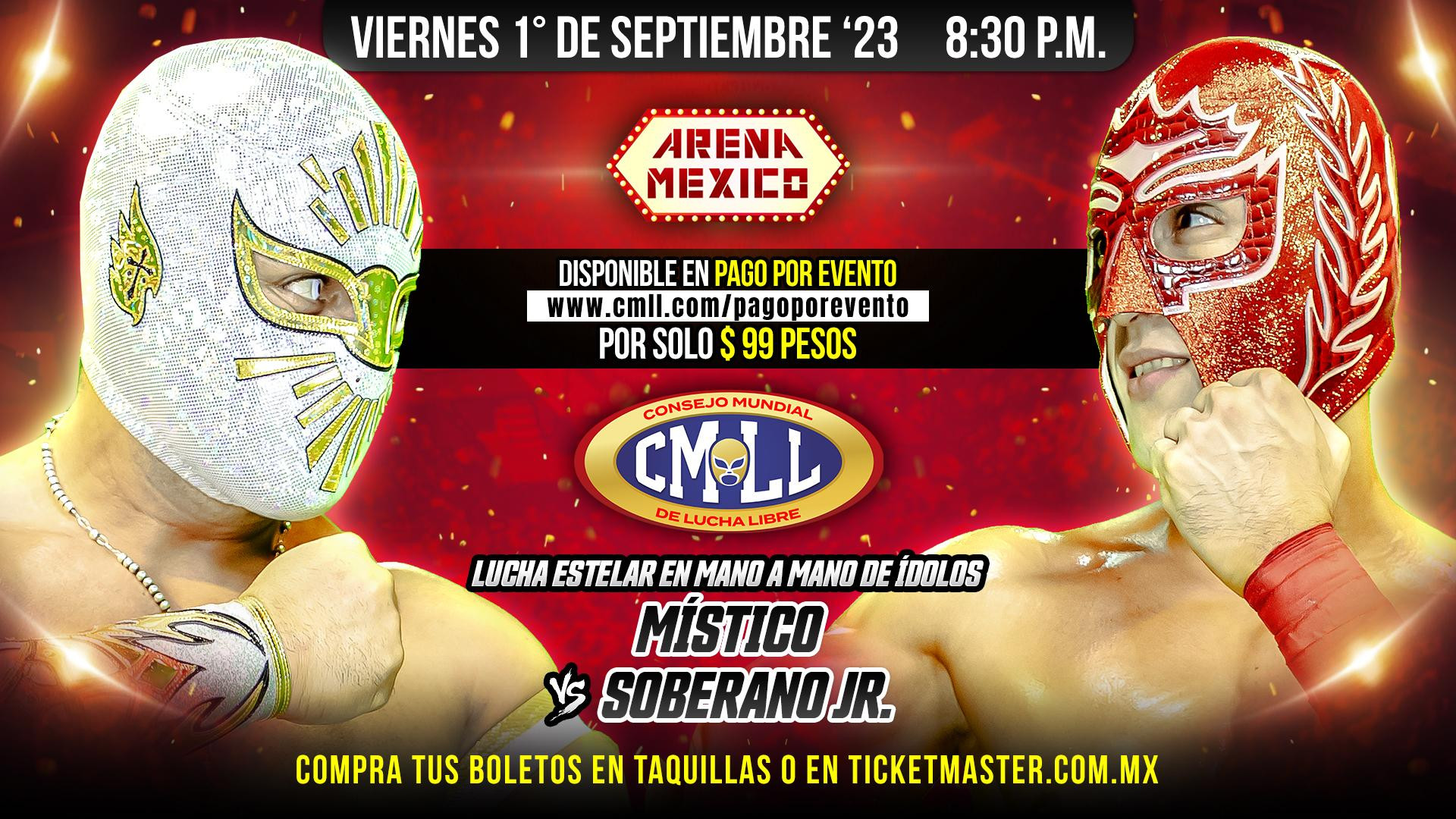 CMLL Viernes Espectacular (9/1/2023) Results: Místico vs Soberano Jr ...