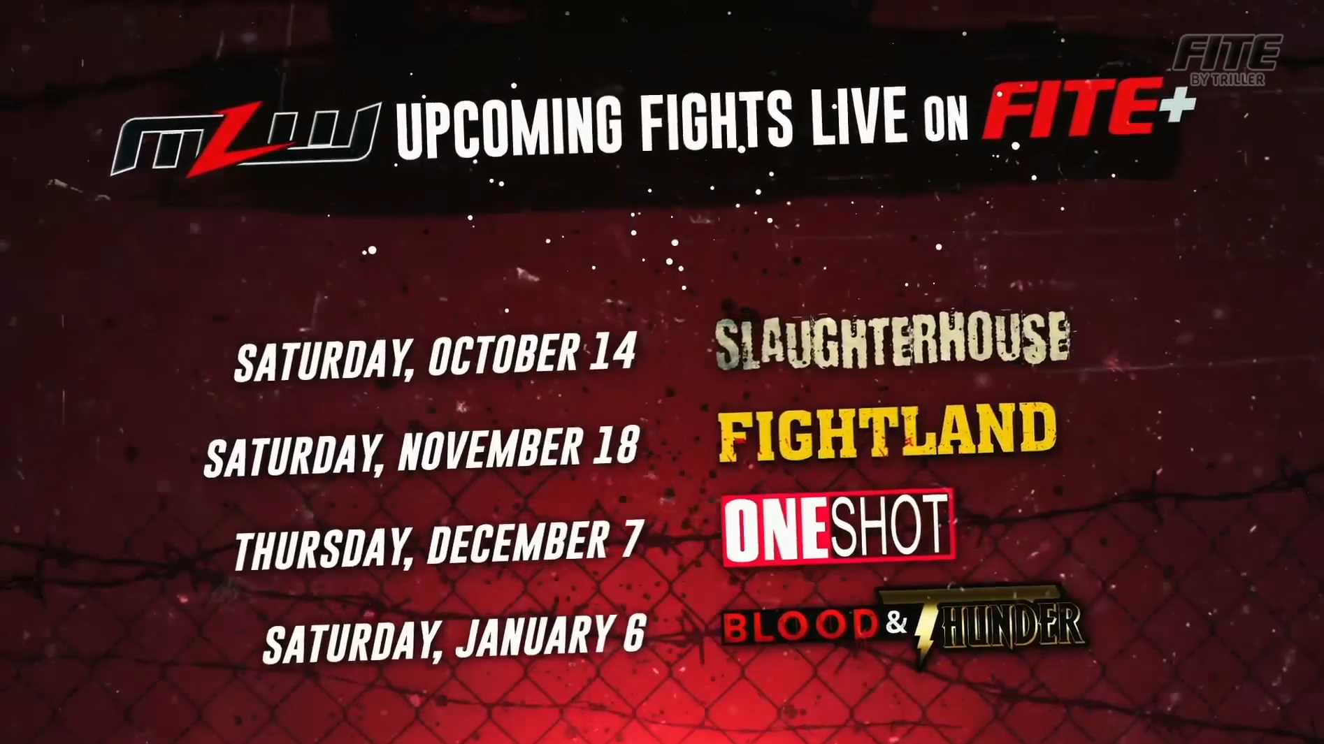 MLW Blood & Thunder 2024 Set For January 6, 2024 Fightful News