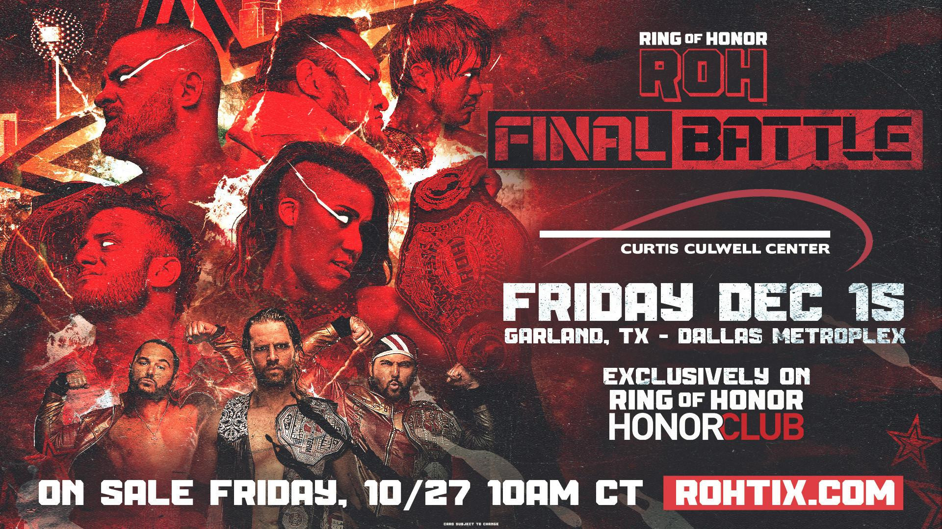 Date, Location Announced For ROH Final Battle 2023 Fightful News