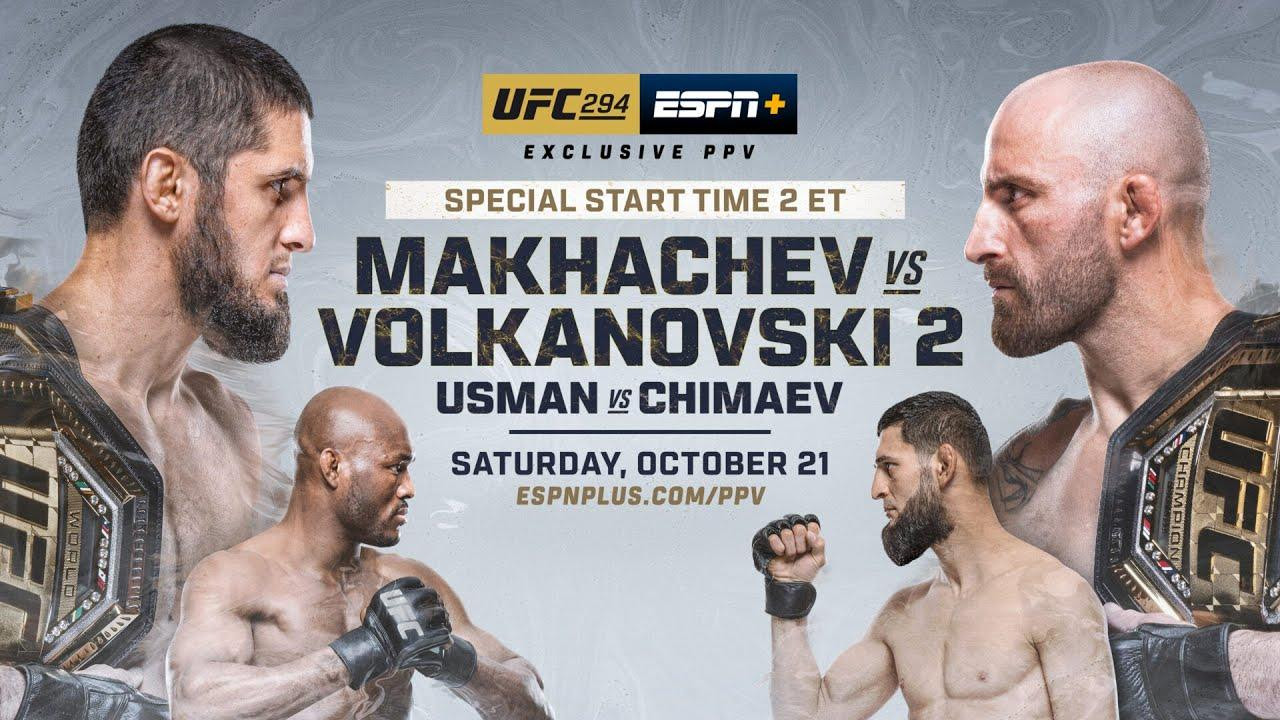 UFC 294 Results: Makhachev Scores Head-Kick KO Over Volkanovski