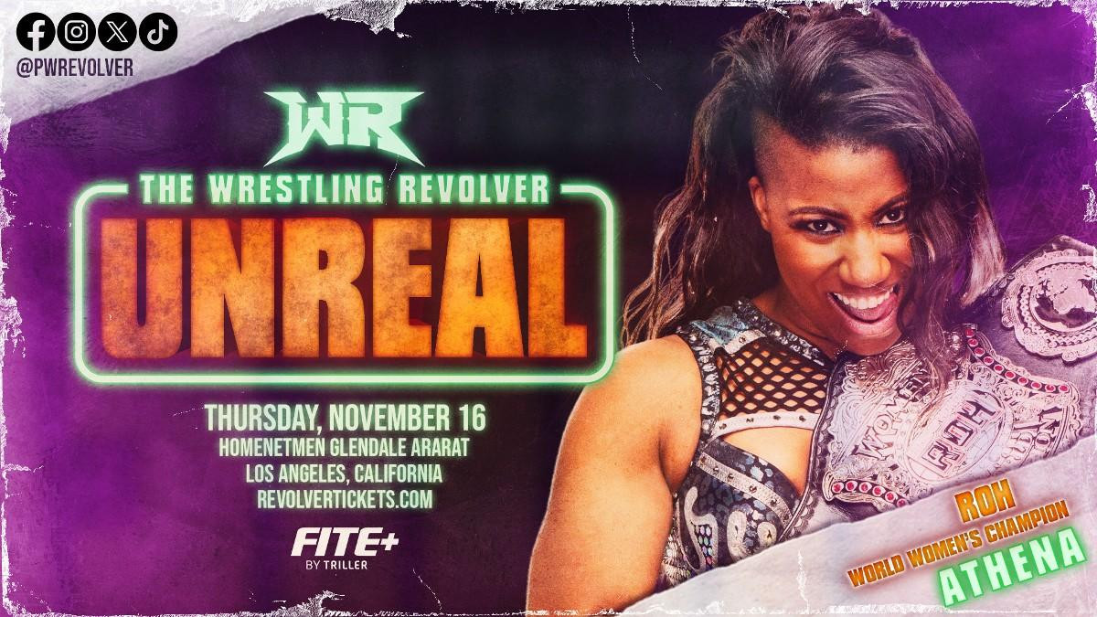 Athena Announced For Wrestling REVOLVER Unreal | Fightful News