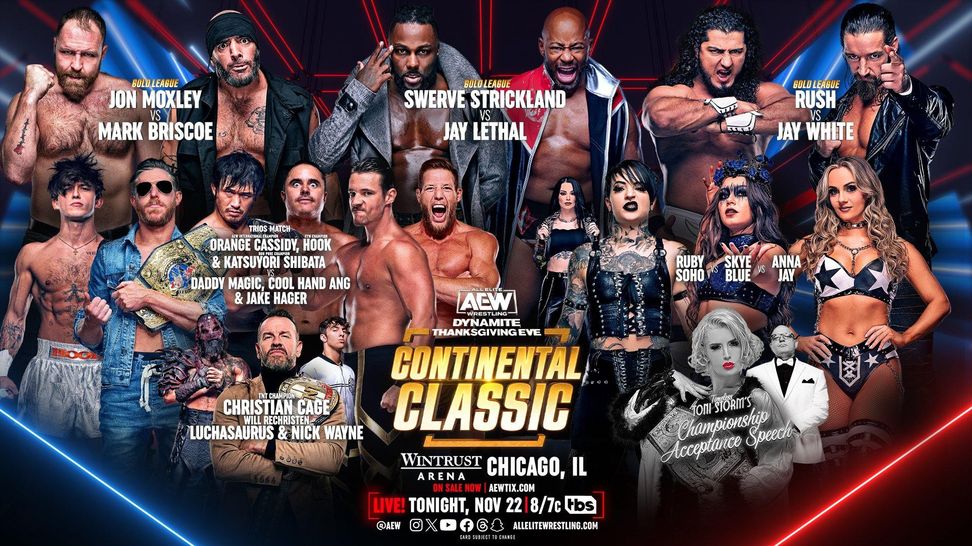 AEW Dynamite (11/22/23) Results AEW Continental Classic Tournament