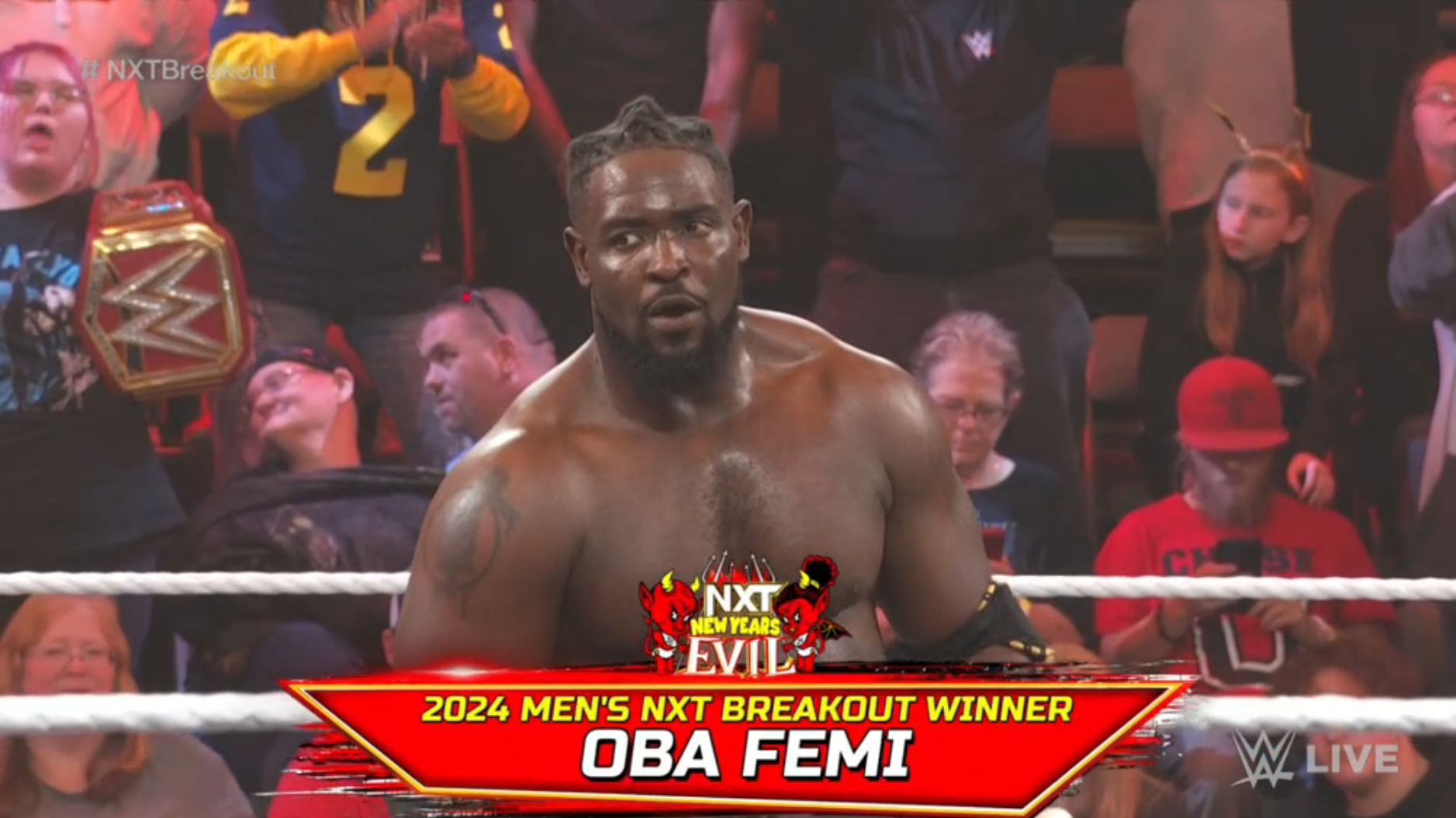Oba Femi Wins NXT Men's Breakout Tournament At NXT New Year's Evil 2024