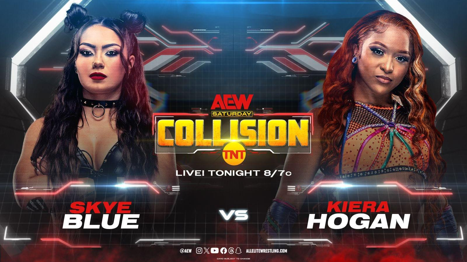 Skye Blue vs. Kiera Hogan Added To 1/6 AEW Collision | Fightful News