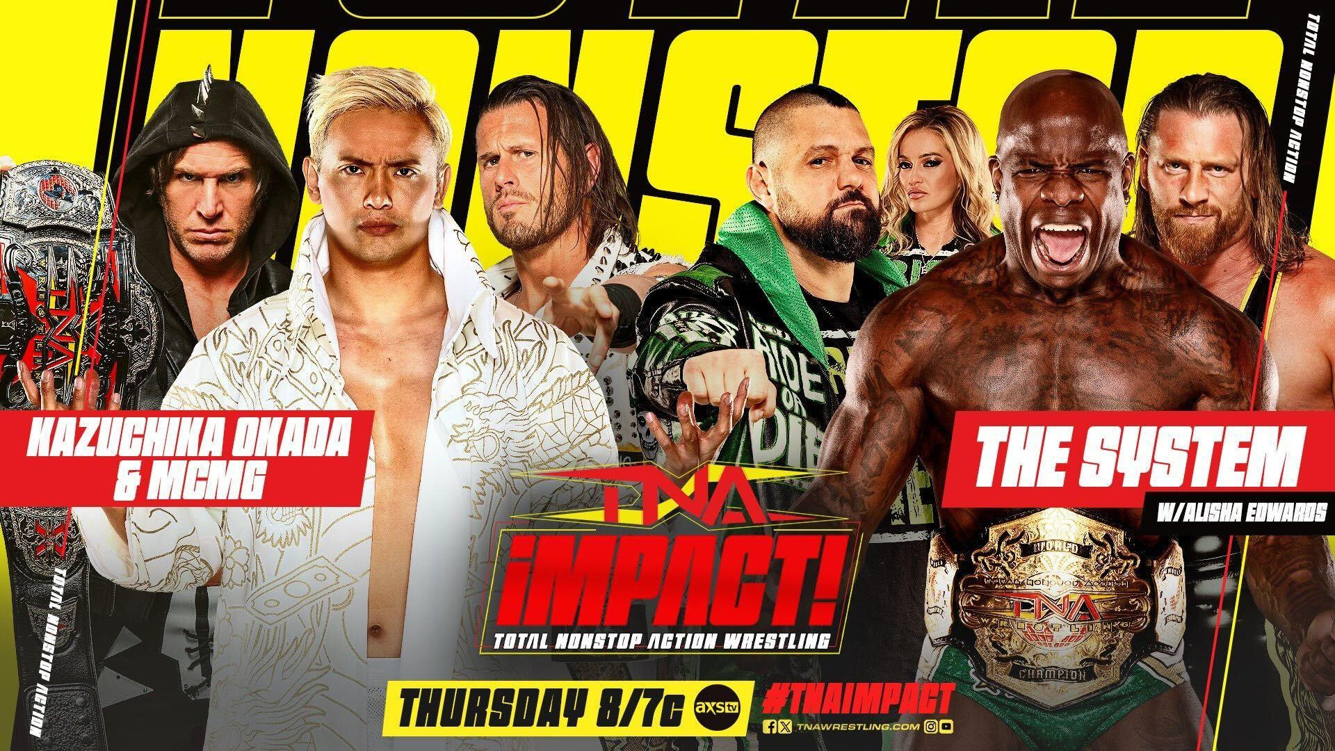 TNA IMPACT (1/25/2024) Results Okada & MCMG vs The System, Trinity vs