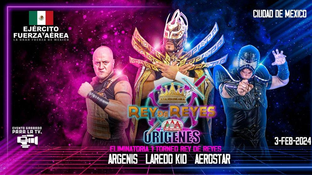 AAA Rey de Reyes (2/3/2024) Results Laredo Kid, Hijo del Vikingo, Lady