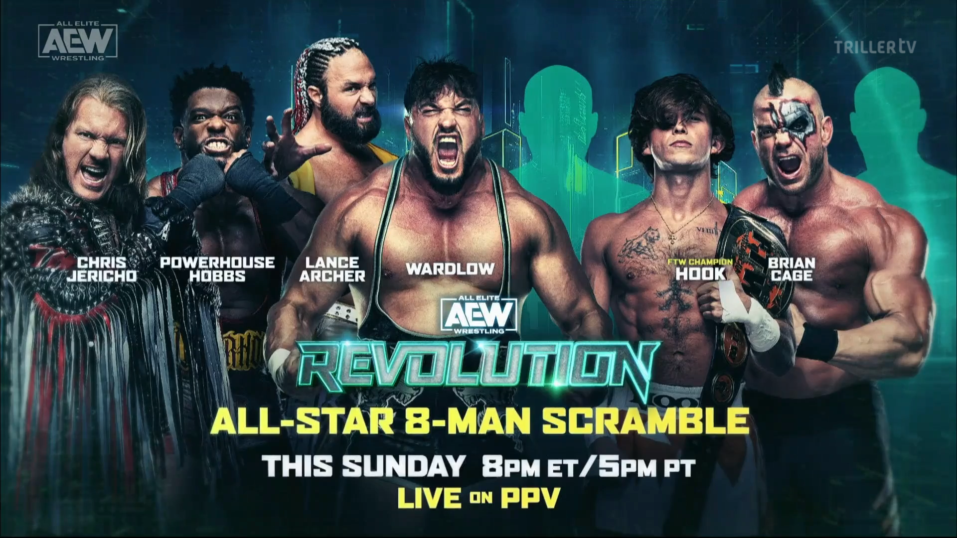 Chris Jericho, Wardlow, HOOK, More Set For All-Star Eight Man Scramble  Match At AEW Revolution