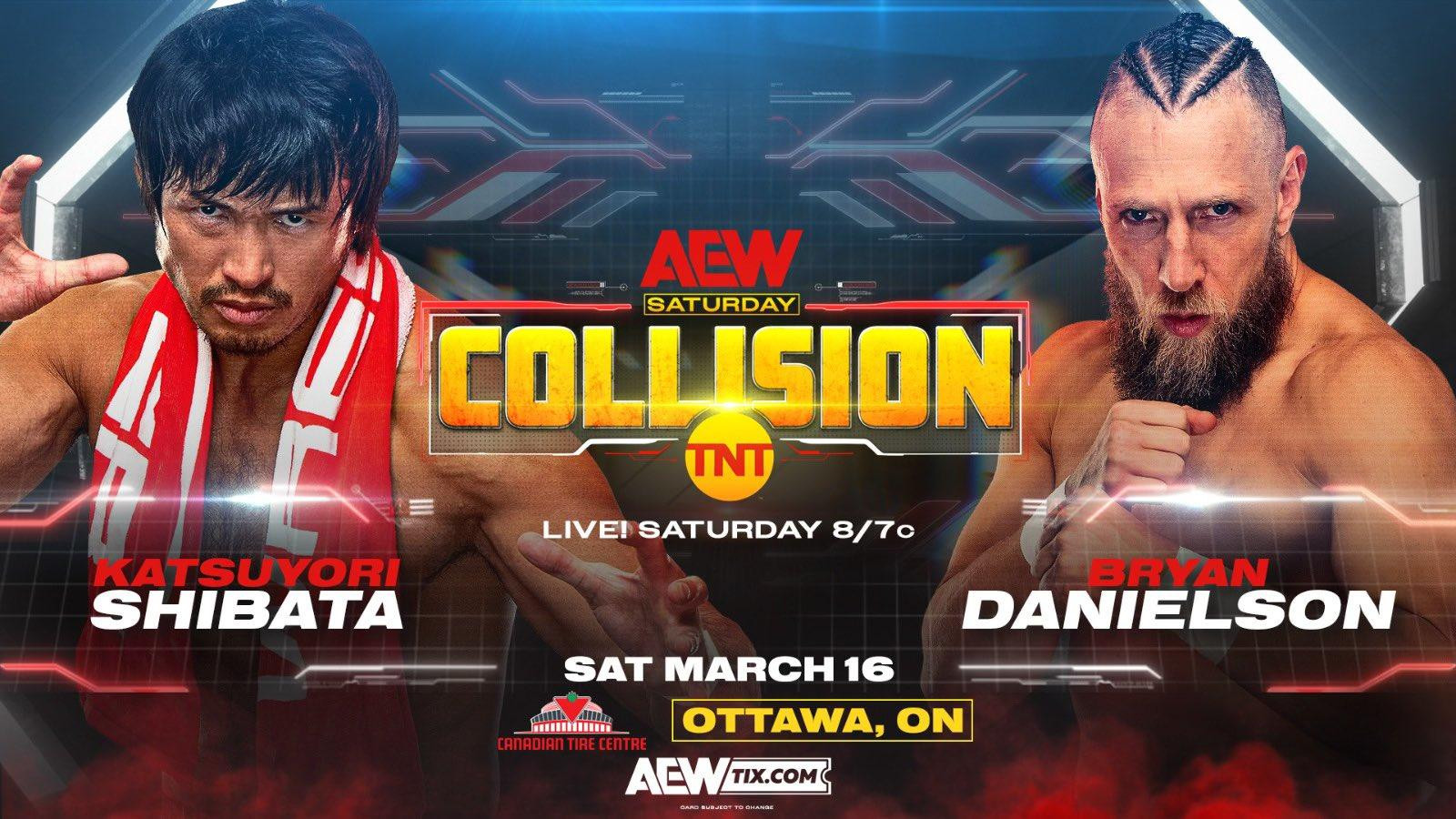 AEW Collision Preview (3/16): Bryan Danielson vs. Katsuyori Shibata ...