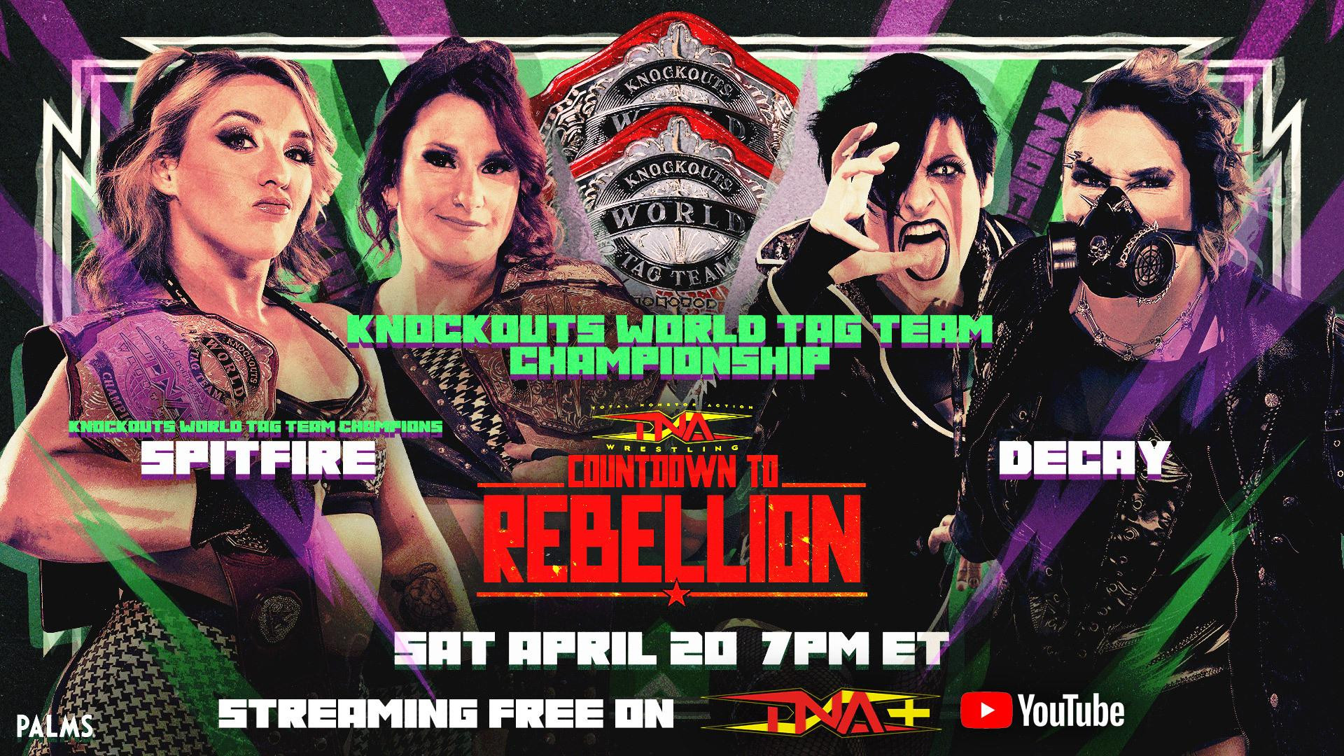 Spitfire To Defend The TNA Knockouts Tag Team Titles Against DECAY At ...