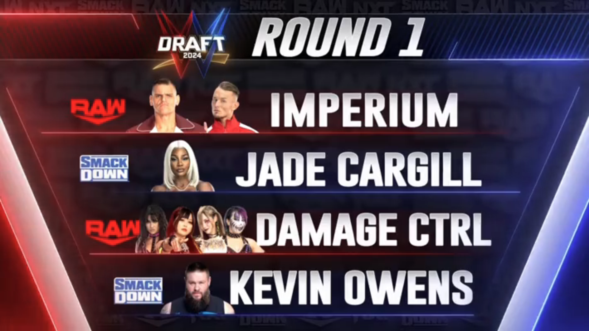 Imperium (Gunther And Ludwig Kaiser) And Damage CTRL (Asuka, Kairi Sane