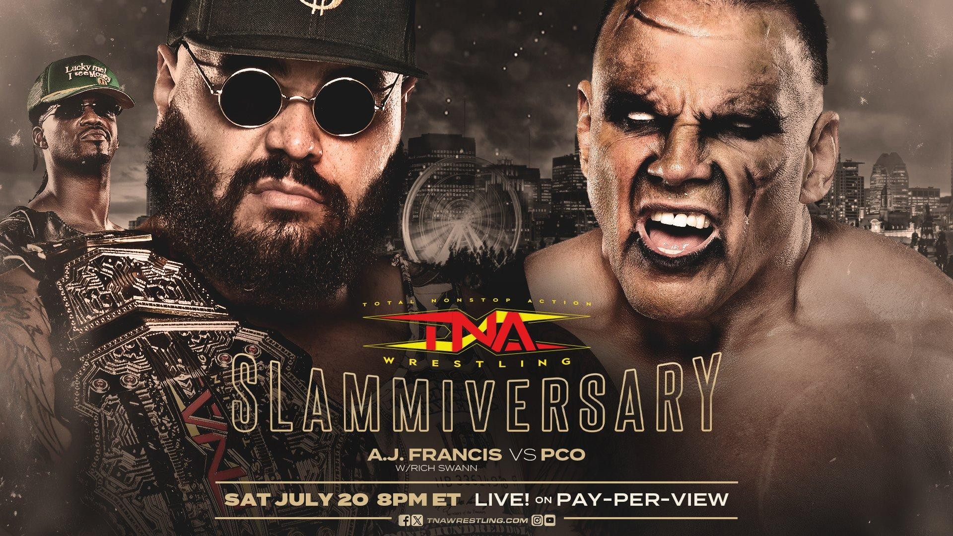 PCO vs. AJ Francis Set For TNA Slammiversary 2024 Fightful News