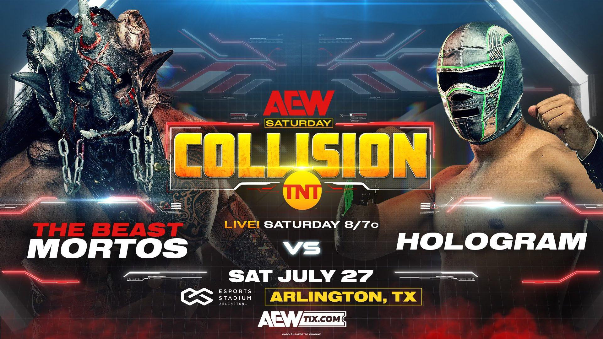 Hologram To Face The Beast Mortos, FTR vs. MxM Collection Added To 7/27