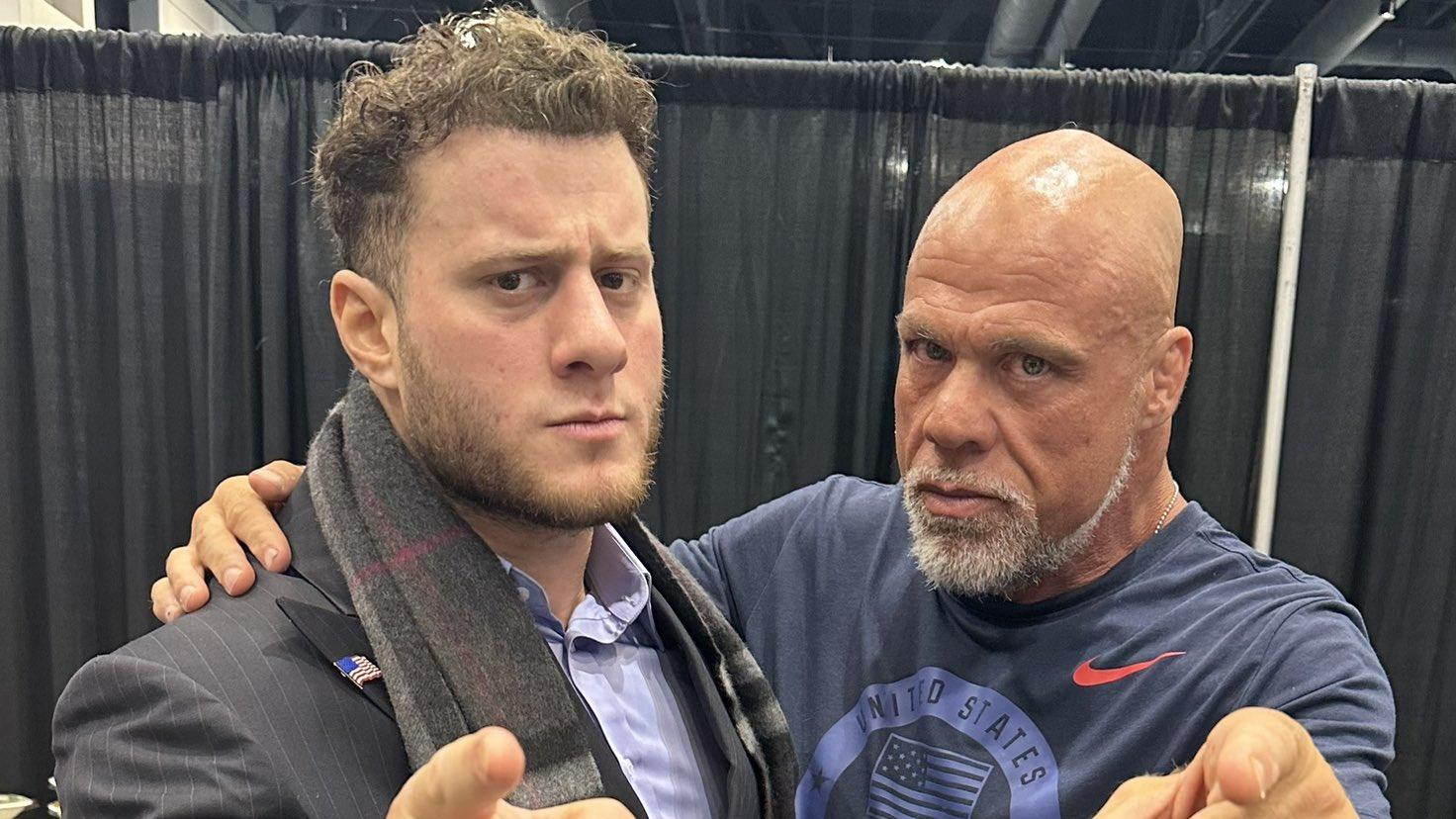 MJF Takes Photo With Fellow 'American Hero' Kurt Angle, 'We Want YOU To ...