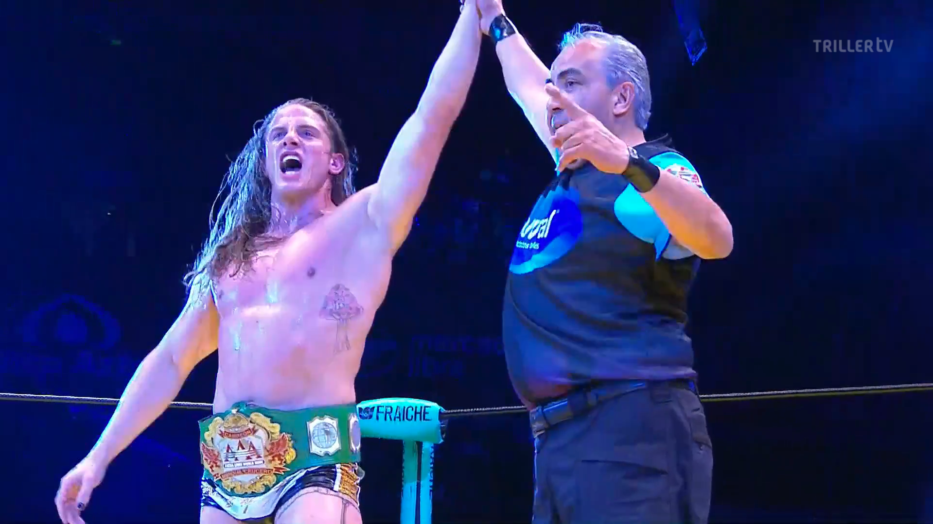 Matt Riddle Defeats Laredo Kid & Komander, Wins AAA Cruiserweight Title