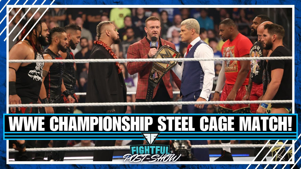 Cody Rhodes VS Solo Sikoa In A Steel Cage WWE Smackdown 9/13/2024