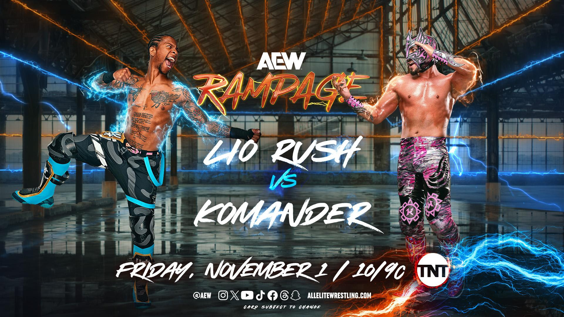 AEW Rampage (11/1/2024) Results Lio Rush vs. Komander, LFI, Top Flight