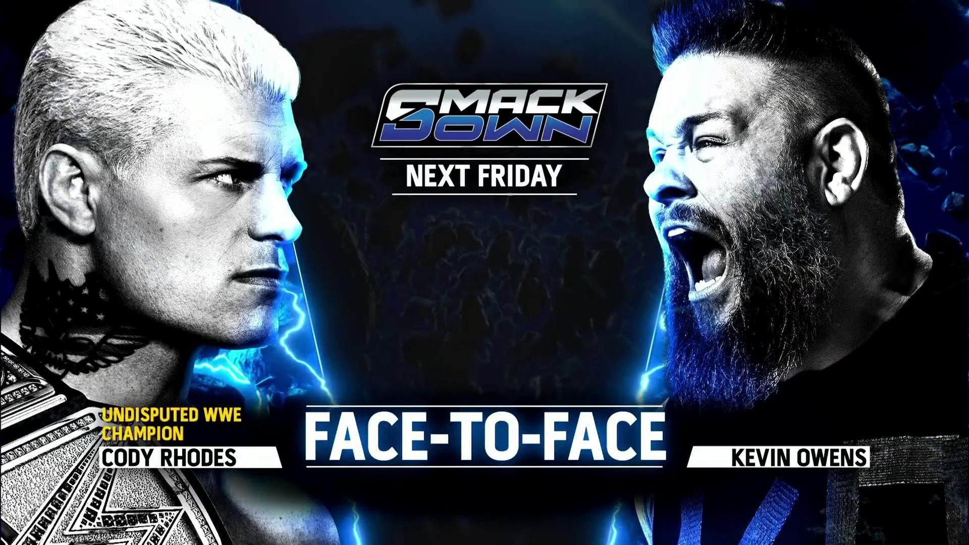 Cody Rhodes And Kevin Owens Face-To-Face, WWE Women's US Title Tournament Bout Set For Next Friday's WWE SmackDown | Fightful News