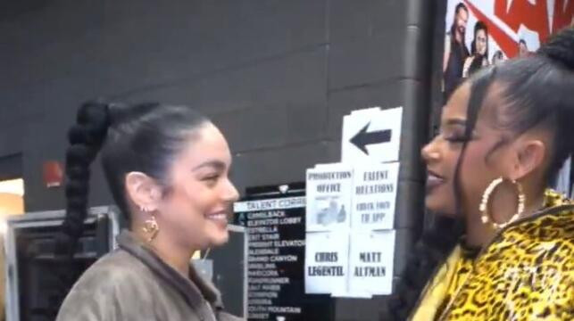 Vanessa Hudgens Meets Bianca Belair Backstage At 11/25 WWE Raw | Fightful News