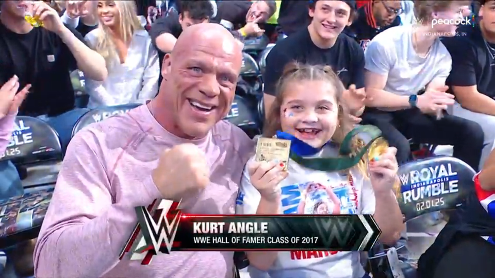 Kurt Angle And Stephanie McMahon Attend WWE Royal Rumble 2025 | Fightful News