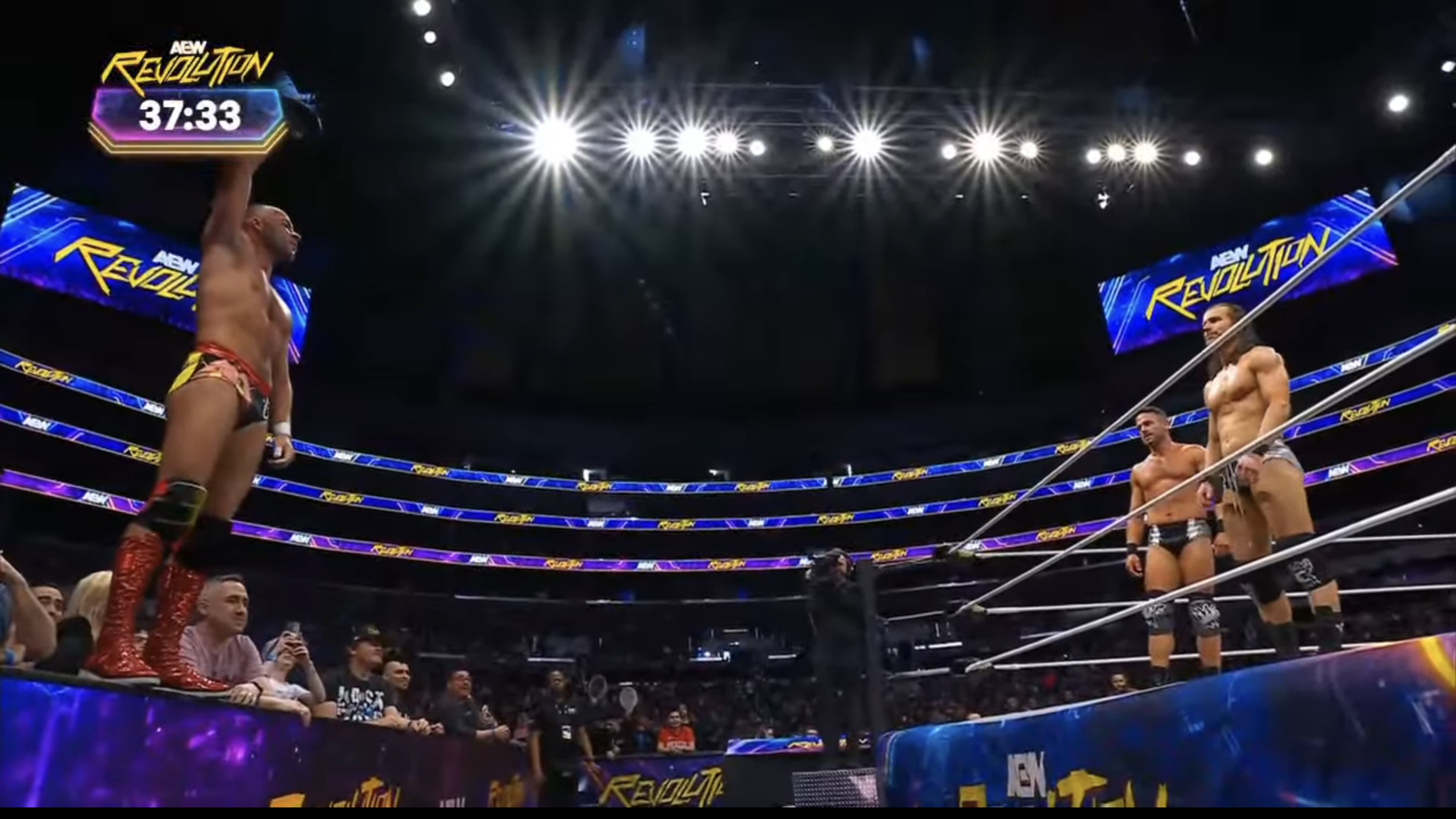 Daniel Garcia And The Undisputed Kingdom Defeat Shane Taylor Promotions