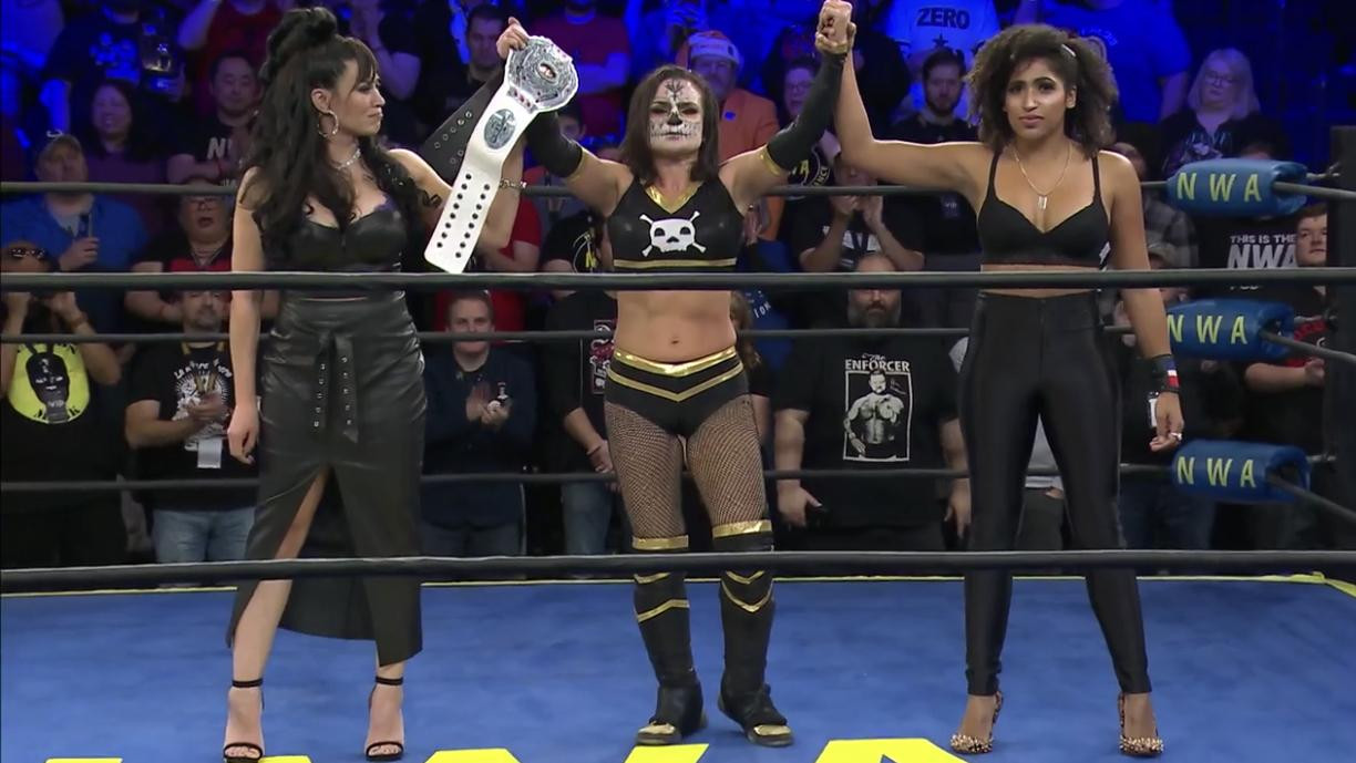 Thunder Rosa Defeats Allysin Kay For The Nwa Womens Championship At Hard Times Fightful News