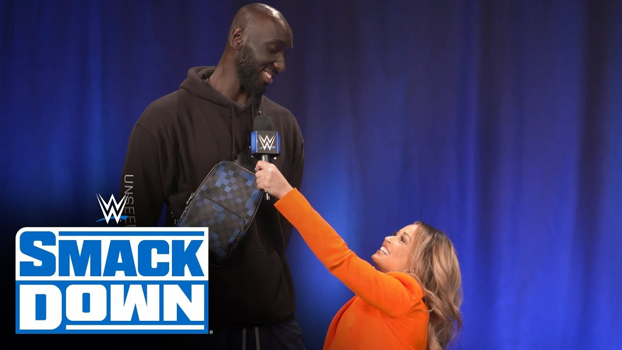 Tacko Fall Was Backstage At WWE Smackdown And He Is Huge | Fightful News