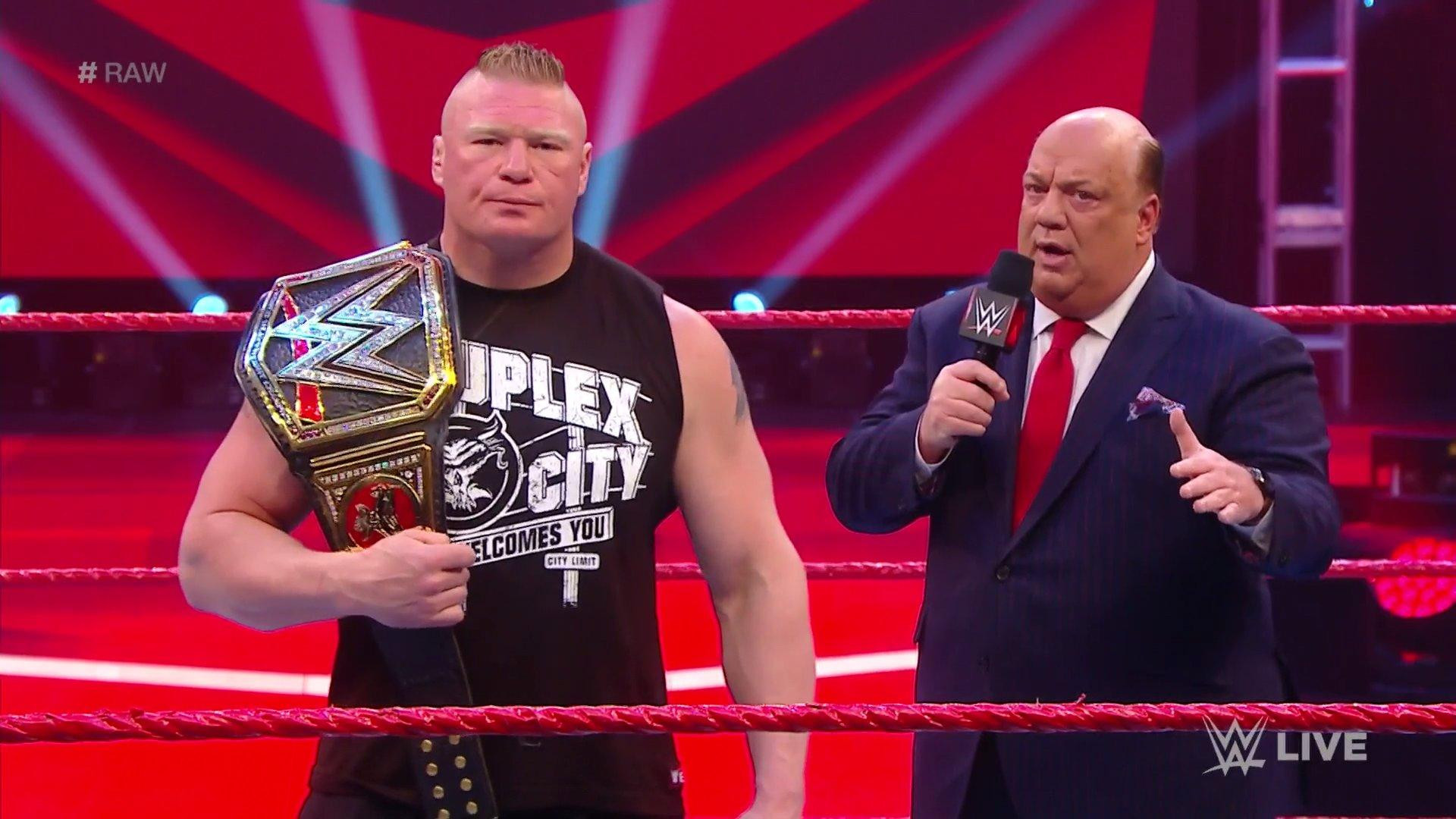 Paul Heyman Says Brock Lesnar Will 