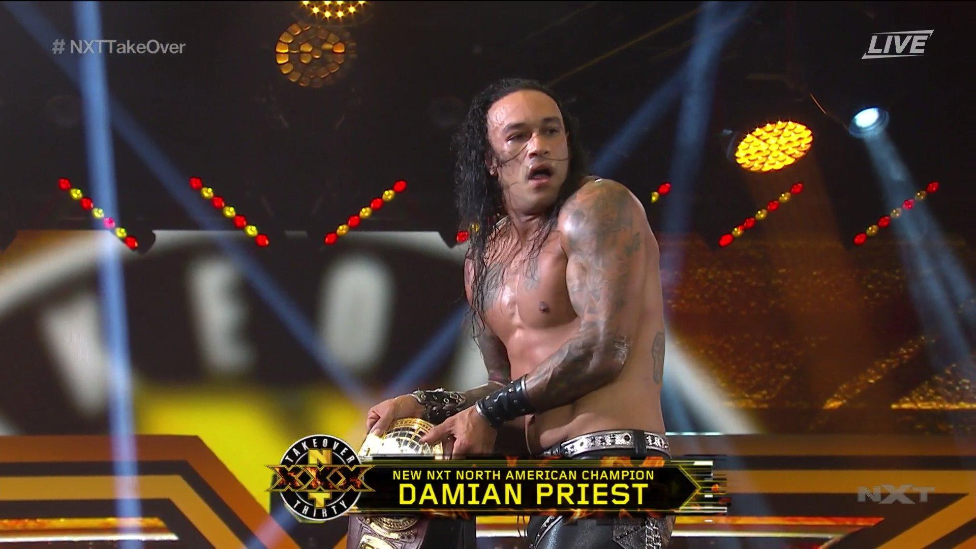 Damian Priest Wins Nxt North American Title At Nxt Takeover Xxx Fightful News 