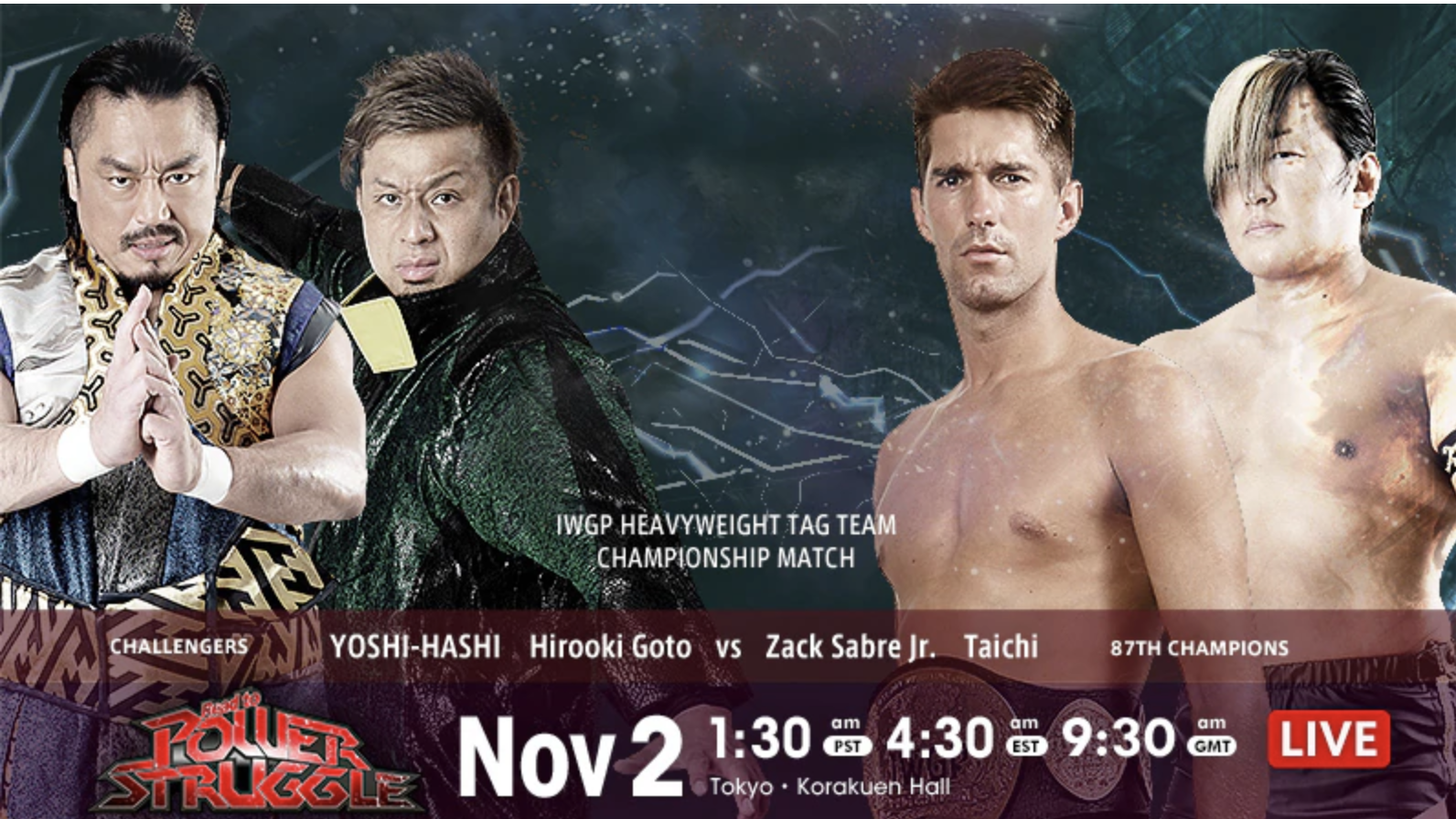 NJPW Road To Power Struggle Night 8 Results (11/2) IWGP Heavyweight
