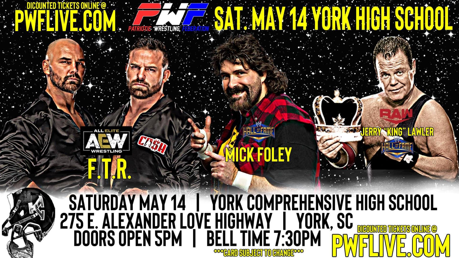 Patriotic Wrestling Federation Results (5/14): Mick Foley Manages FTR ...