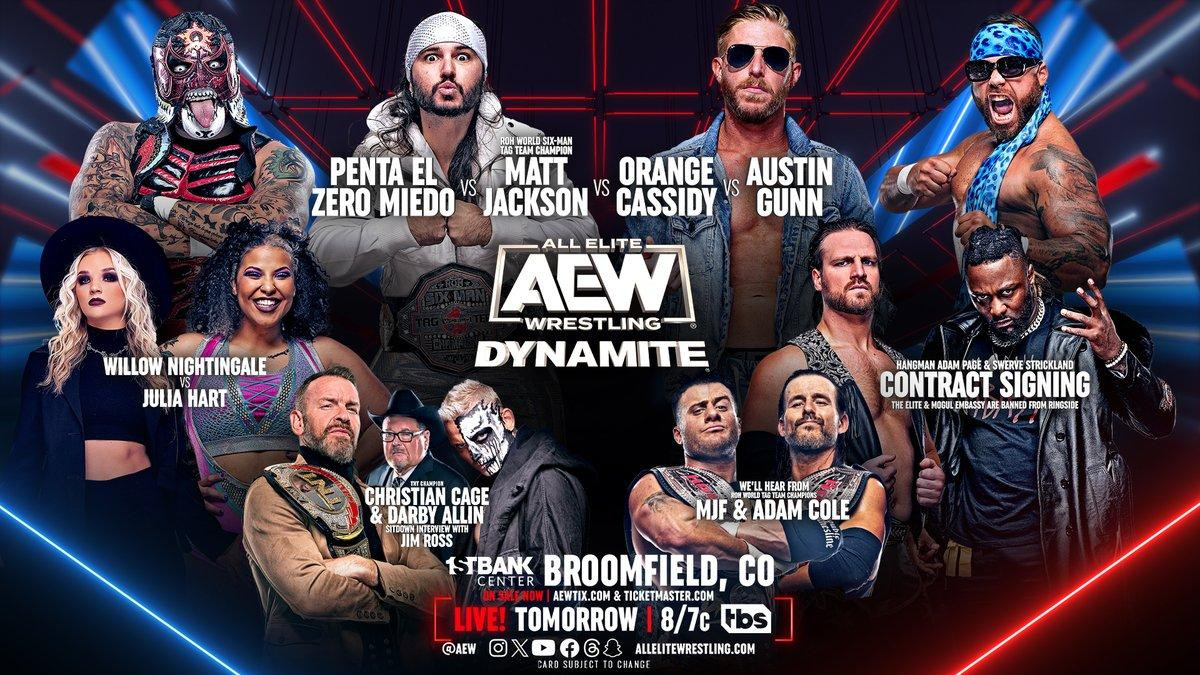 AEW Dynamite (9/27/23) Results: Adam Cole And MJF Appear, Darby Allin And Christian Cage Sit Down